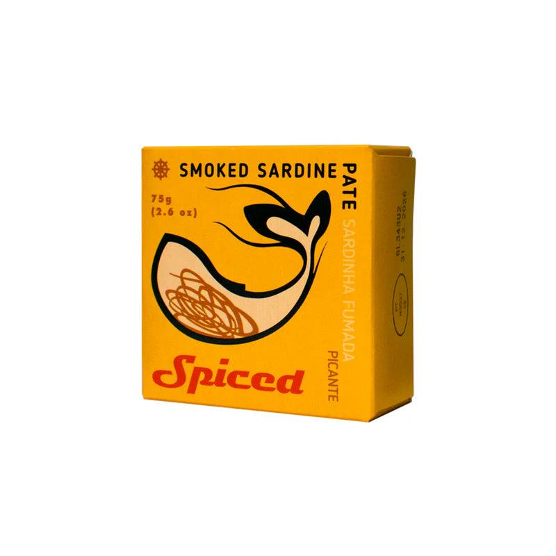 Ati Manel mausteinen savusardiinipatee, chiliä ja savua – spiced smoked sardine pate, gourmet spread