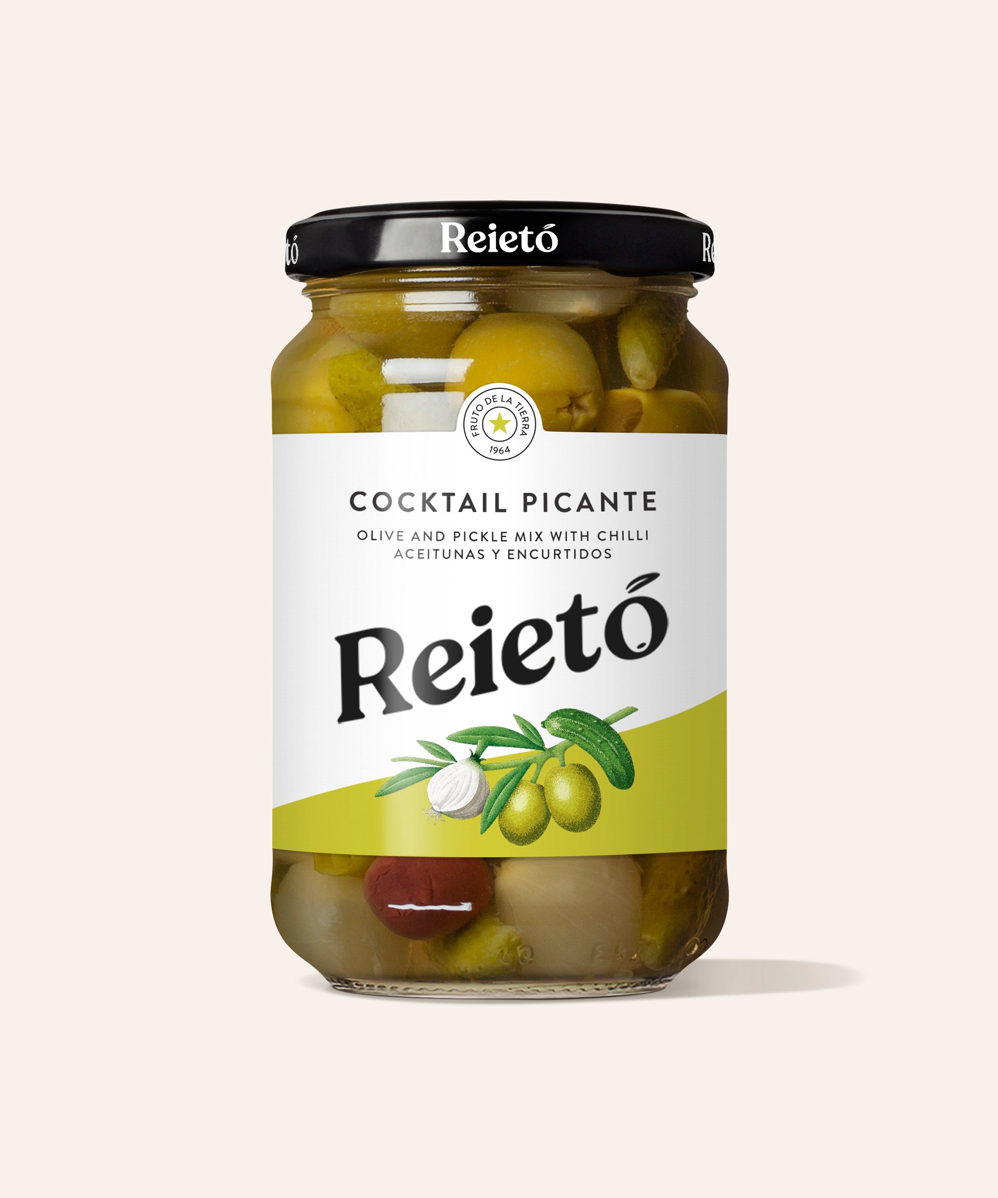 Reieto Cocktail Oliivit & Cornichon Kurkut 180g