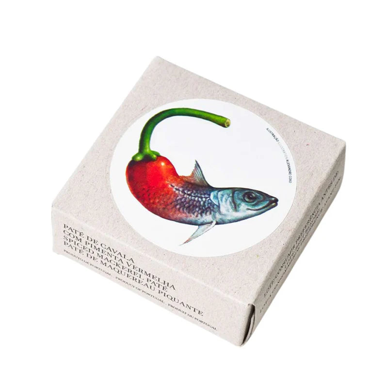 José Gourmet mausteinen makrillipatee, chiliä ja mausteita – spiced mackerel pate, gourmet fish spread