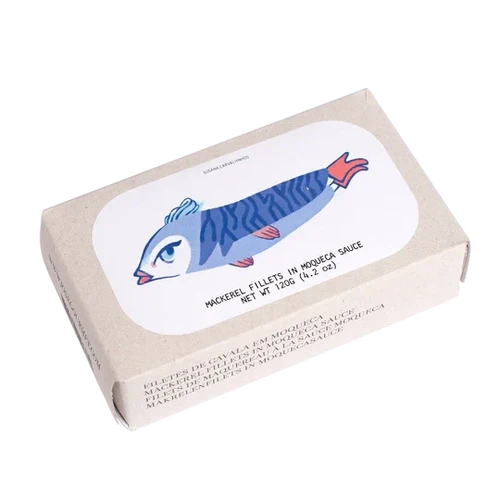 José Gourmet makrillifileet Moqueca-kastikkeessa, täyteläinen ja aromaattinen – mackerel fillets in moqueca sauce, Brazilian-style canned fish