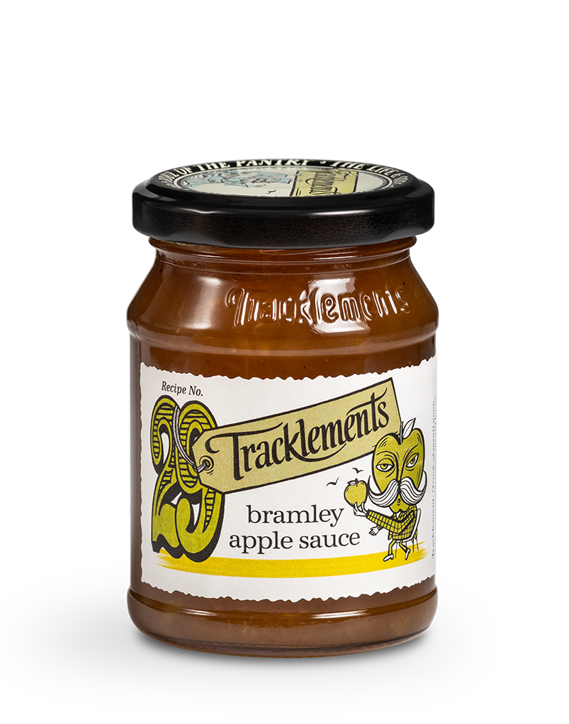Tracklements Bramley omenahillo 180g purkissa, klassinen brittiläinen lisuke porsaan kanssa