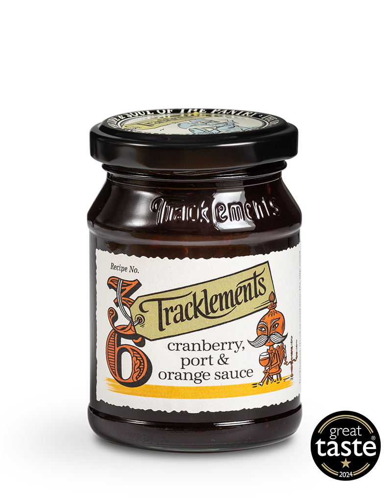 Tracklements karpalo portviini appelsiini hillo 210g purkissa, makeanhapokas lisuke paistille