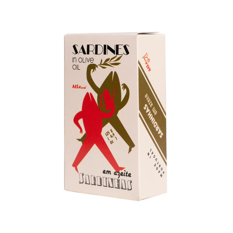 Ati Manel sardiinit ekstra-neitsytoliiviöljyssä, premium sardines – sardines in extra virgin olive oil, Portuguese seafood