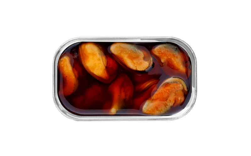 José Gourmet paistetut simpukat oliiviöljyssä ja etikassa, aromikas simpukkasäilyke – fried mussels in olive oil and vinegar, canned seafood