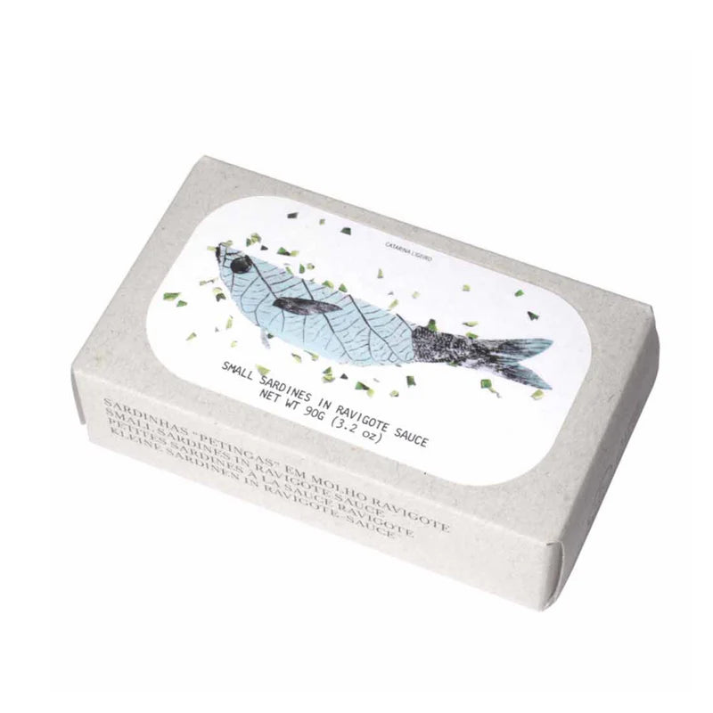 José Gourmet pienet sardiinit Ravigote-kastikkeessa, yrttinen ja hapokas – sardines in ravigote sauce, canned fish
