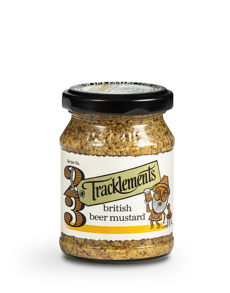 Tracklements olutsinappi 140g purkissa, brittiläisestä oluesta valmistettu sinappi